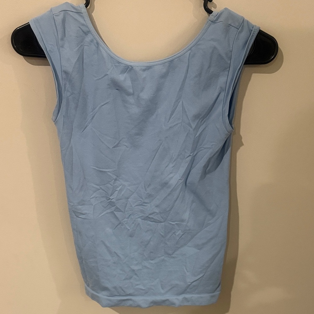 Intimately Free People Light Blue Sleeveless Tank Top with Scoop Back